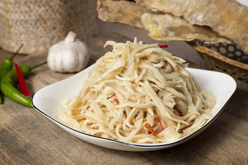 Family-Prepared Side Dishes with Tender Glutinous Rice and Bamboo Shoots Food